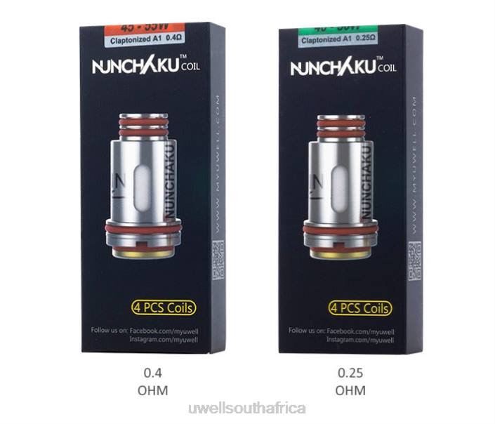 UWELL Pretoria - UWELL NUNCHAKU COILS (4-PACK) 0.25ohm X842T261