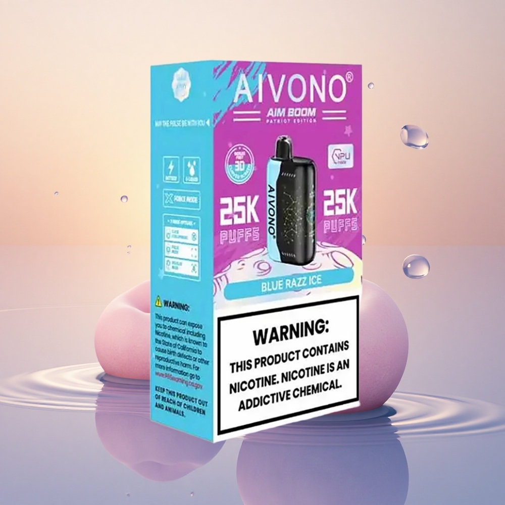 Aivono Aim Boom 25000 Puffs Blue Razz Ice Mesh 650mAh