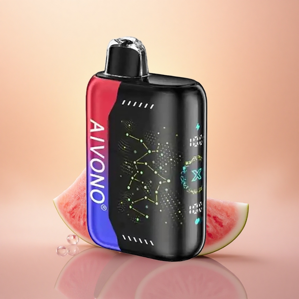 Aivono Aim Boom 25000 Puffs Iced Watermelon Cherry Mesh Coil
