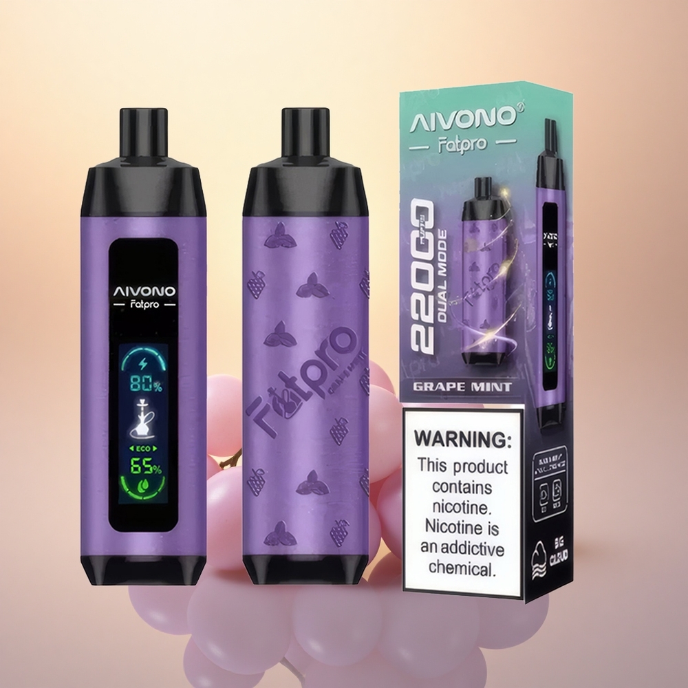 Aivono Aim Fatpro 22000 Puffs Grape Mint EcoMesh 28ml