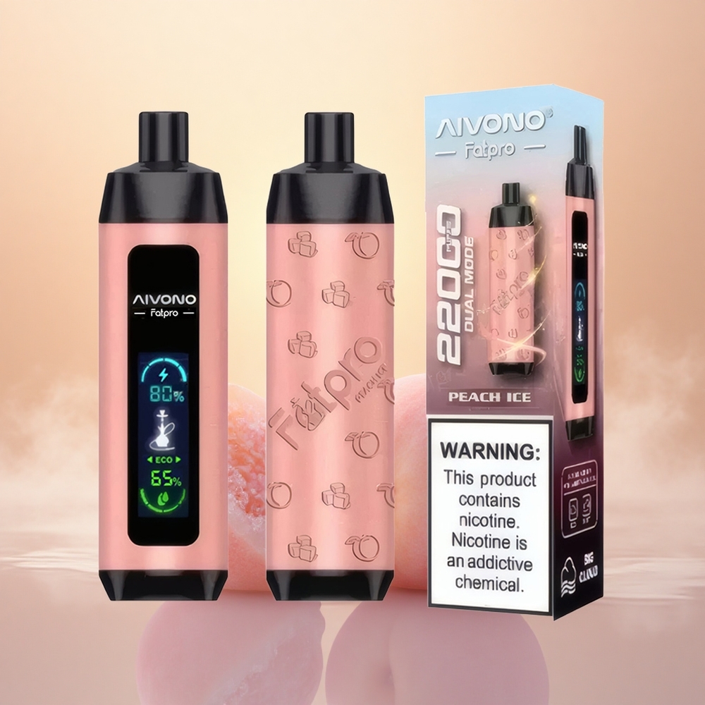 Aivono Aim Fatpro 22000 Puffs Peach Ice Mesh 28ml Dual Mode