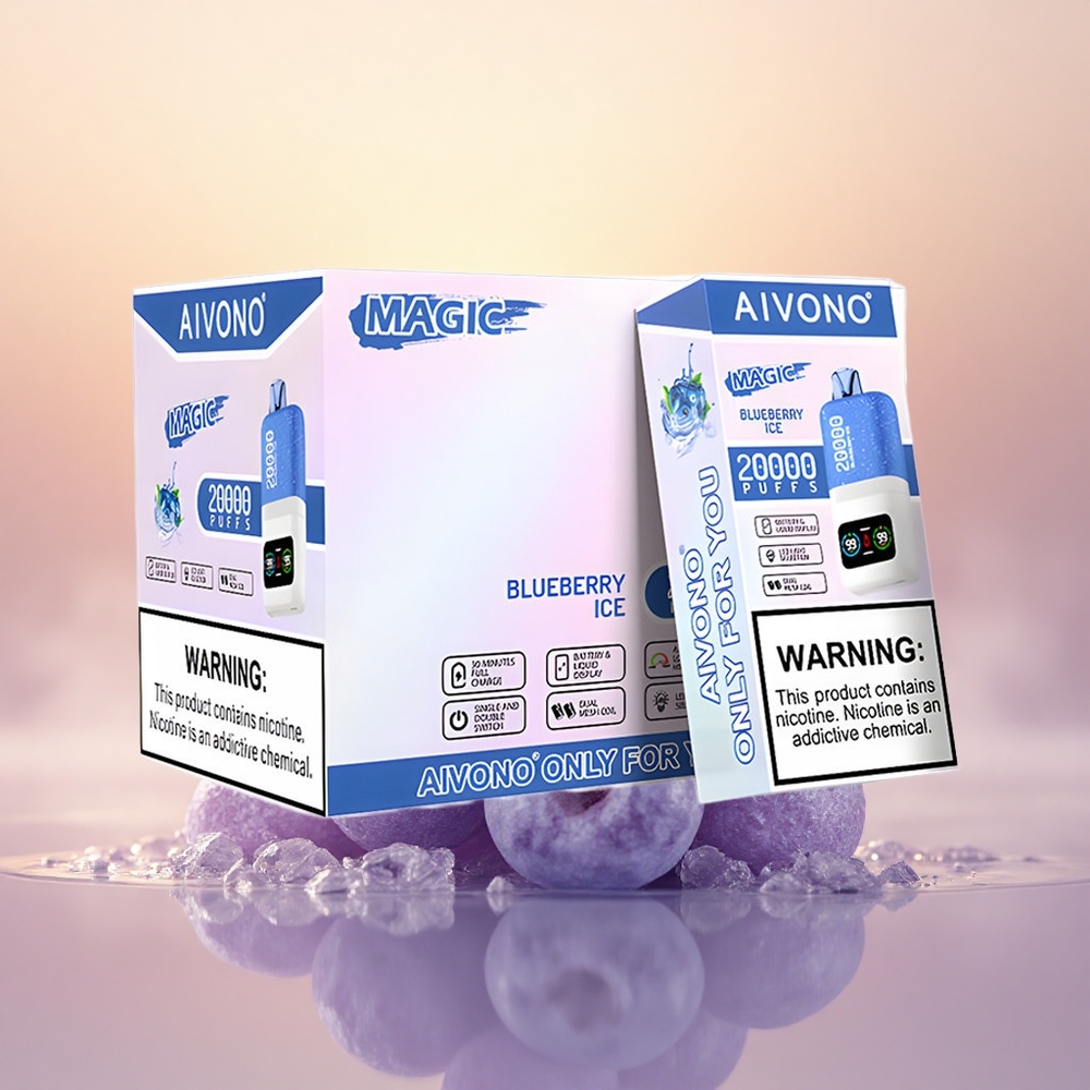 Aivono Aim Magic 20000 Puffs Blueberry Ice Dual Mesh LCD