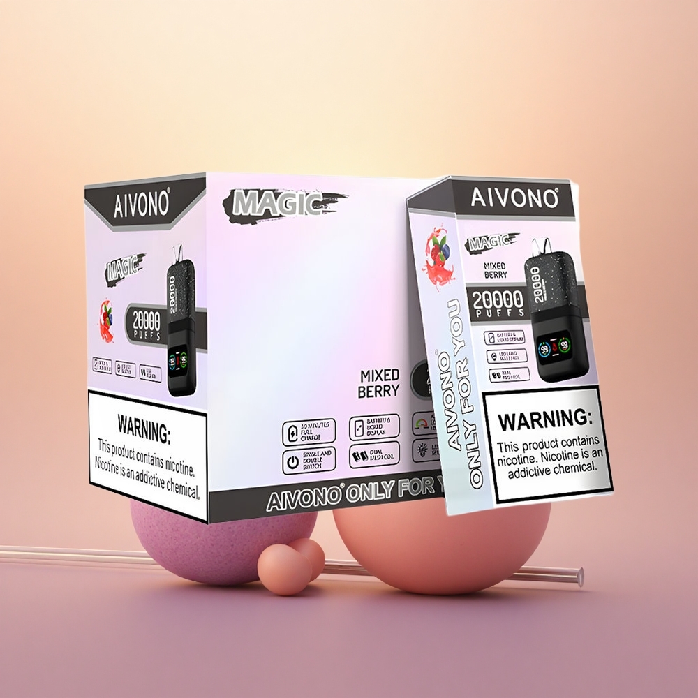 Aivono Aim Magic 20000 Puffs Mixed Berry Dual Mesh LCD Rechargeable