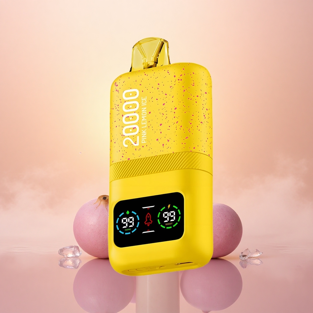 Aivono Aim Magic 20000 Puffs Pink Lemon Ice Dual Mesh LCD