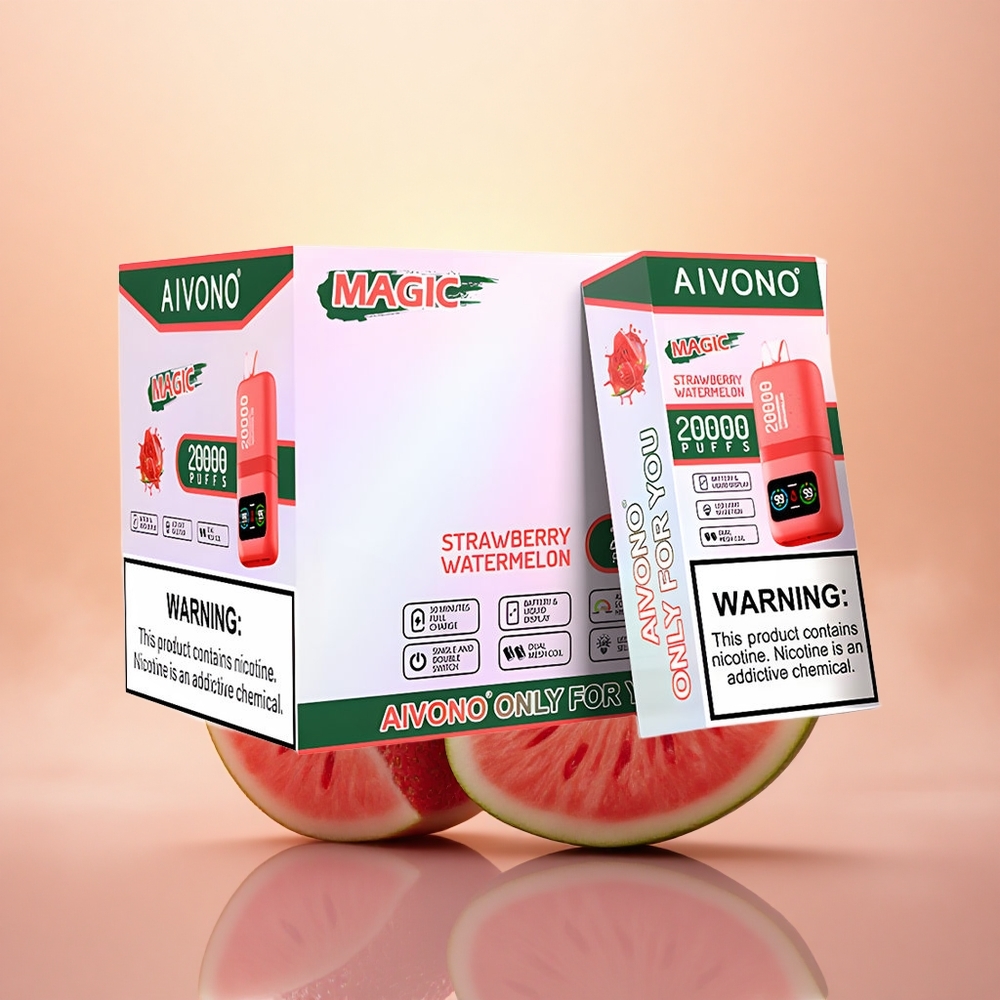 Aivono Aim Magic 20000 Puffs Strawberry Watermelon Dual Mesh LCD