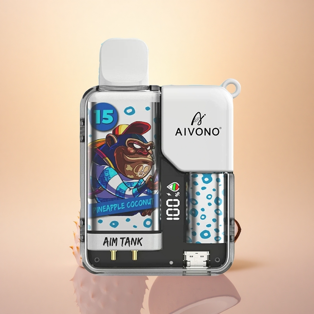 Aivono Aim Tank 9500 Puffs Coconut Pineapple 18ml LCD