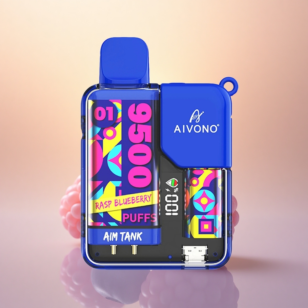 Aivono Aim Tank 9500 Puffs Rasp Blueberry 18mL 650mAh LCD