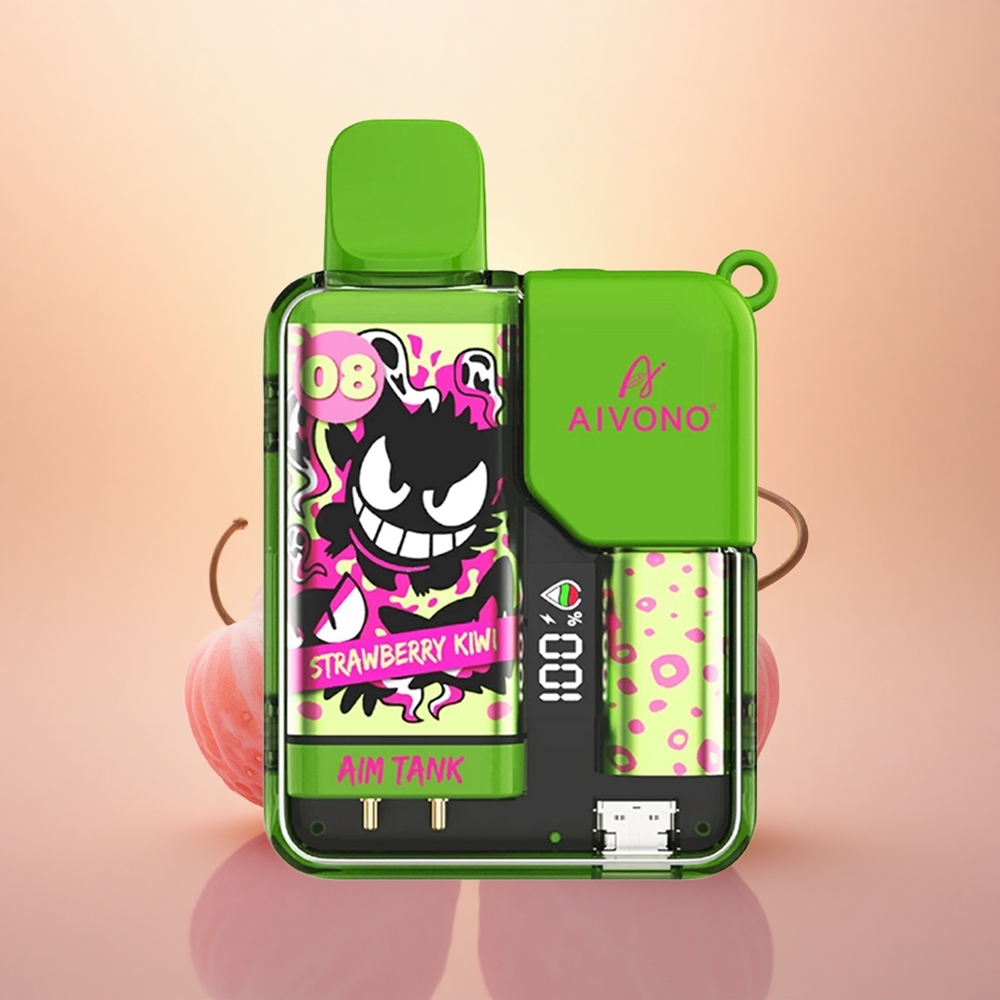 Aivono Aim Tank 9500 Puffs Strawberry Kiwi LCD Mesh 18ml