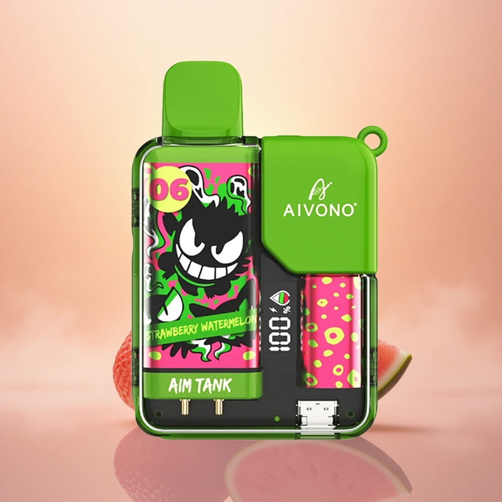 Aivono Aim Tank 9500 Puffs Strawberry Watermelon 18ml LCD 650mAh