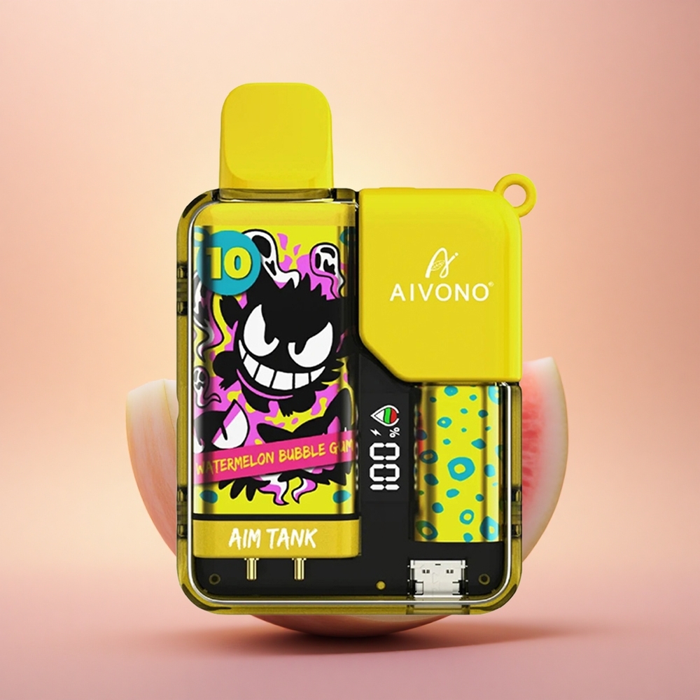 Aivono Aim Tank 9500 Puffs Watermelon Bubble Gum 18ml LCD Mesh