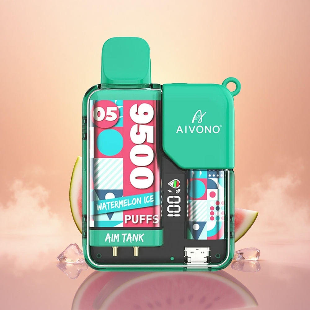 Aivono Aim Tank 9500 Puffs Watermelon Ice 18ml LCD