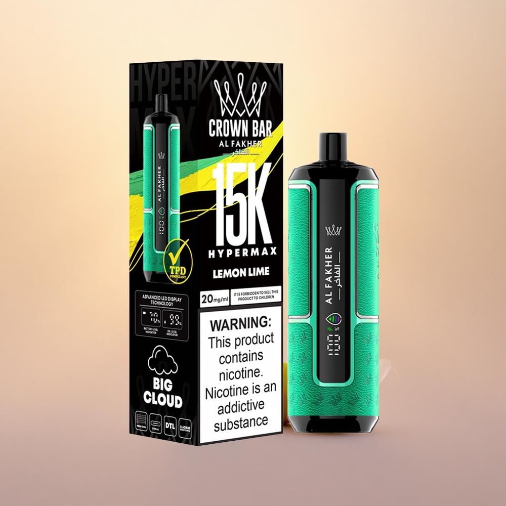 Al Fakher Crown Bar 15K Hypermax Lime Burst 22ml DTL