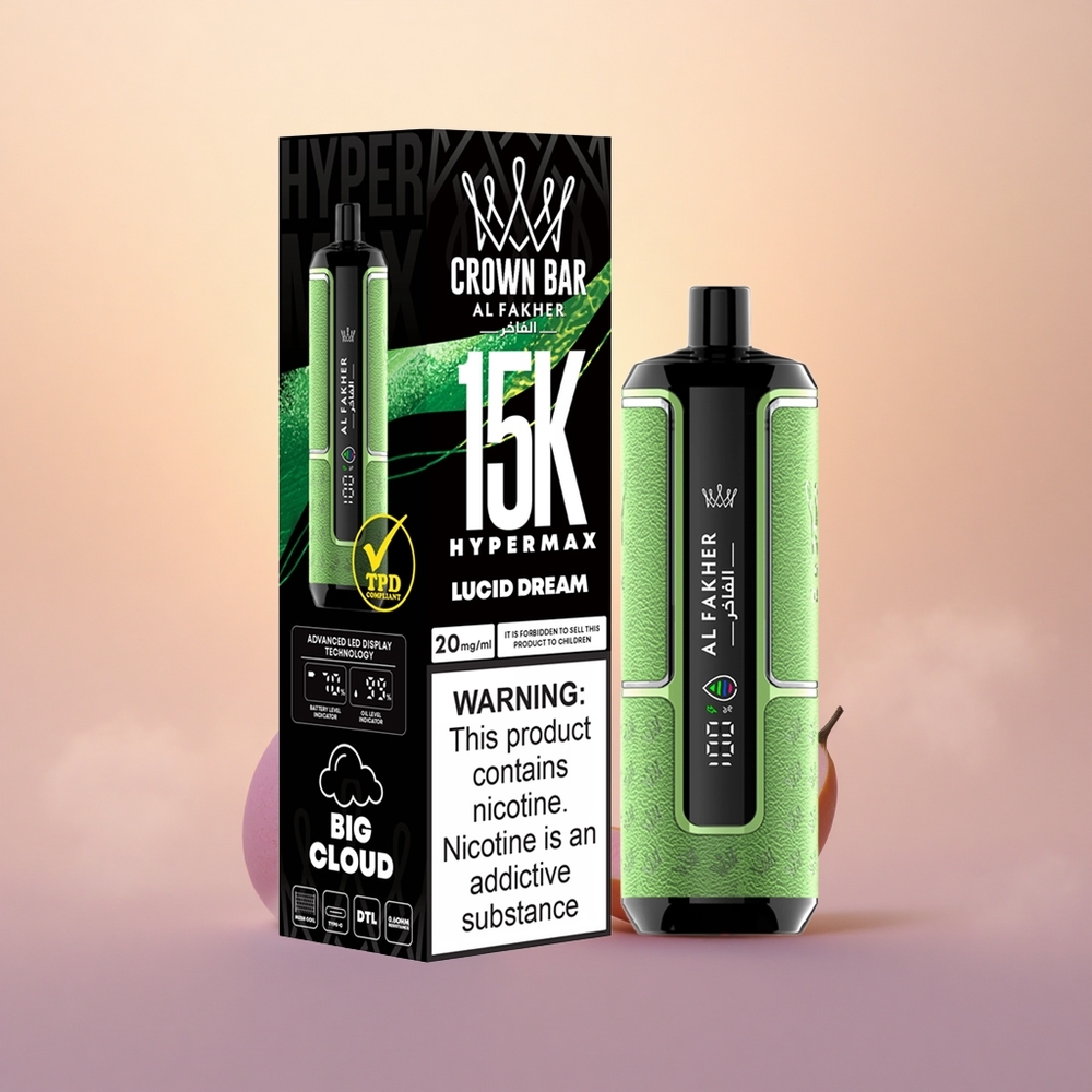 Al Fakher Crown Bar 15K Hypermax Lucid Dream 22ml DTL