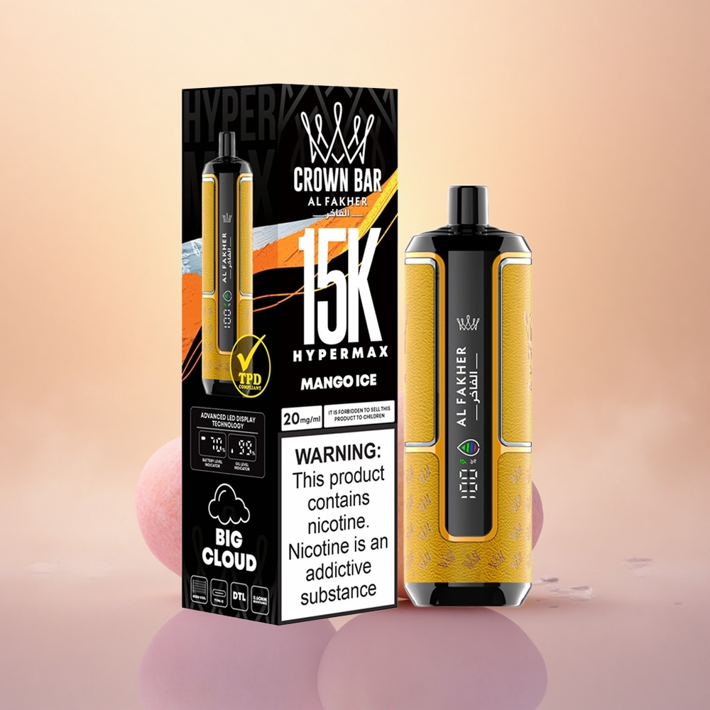 Al Fakher Crown Bar 15K Hypermax Mango Ice DTL 22ml