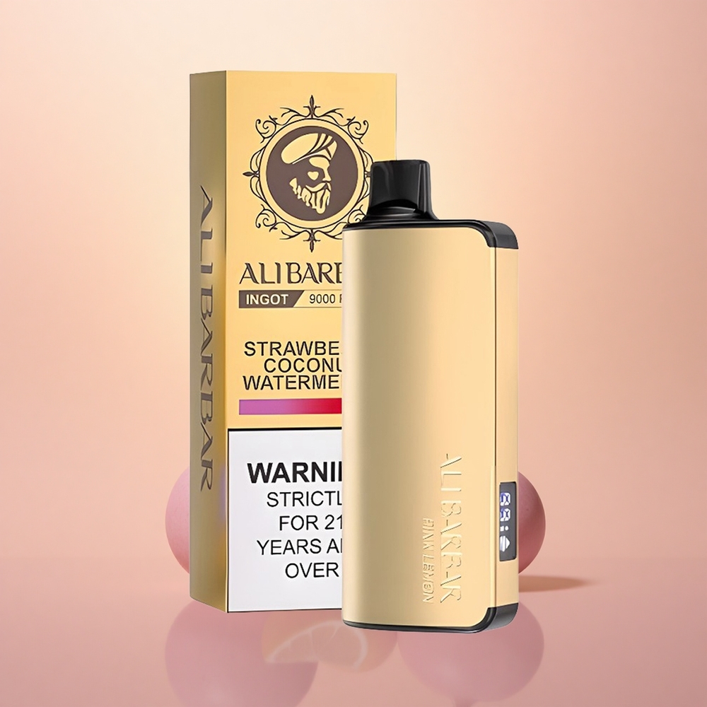 Alibarbar Ingot 9000 Puffs Lemon Spark 22ml LED