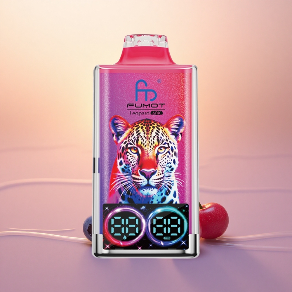 Fumot Leopard 40K Puffs Blueberry Cherry Cranberry 5% Nicotine Dual Mesh Type-C