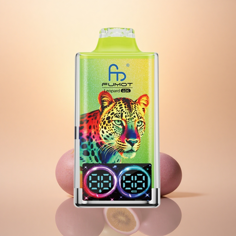 Fumot Leopard 40K Puffs Kiwi Passion Fruit Guava Dual Mesh 5% Nicotine 700mAh