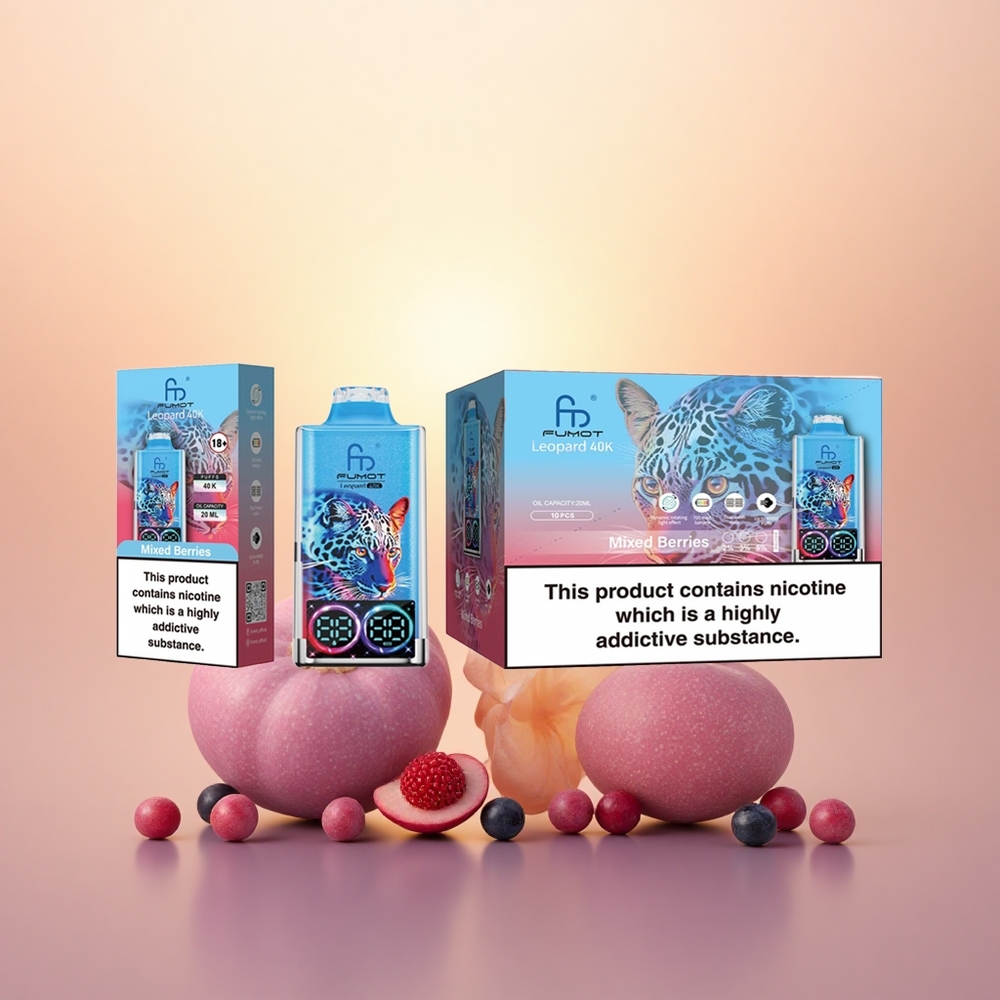 Fumot Leopard 40K Puffs Mixed Berries Dual Mesh 5% Nicotine 700mAh