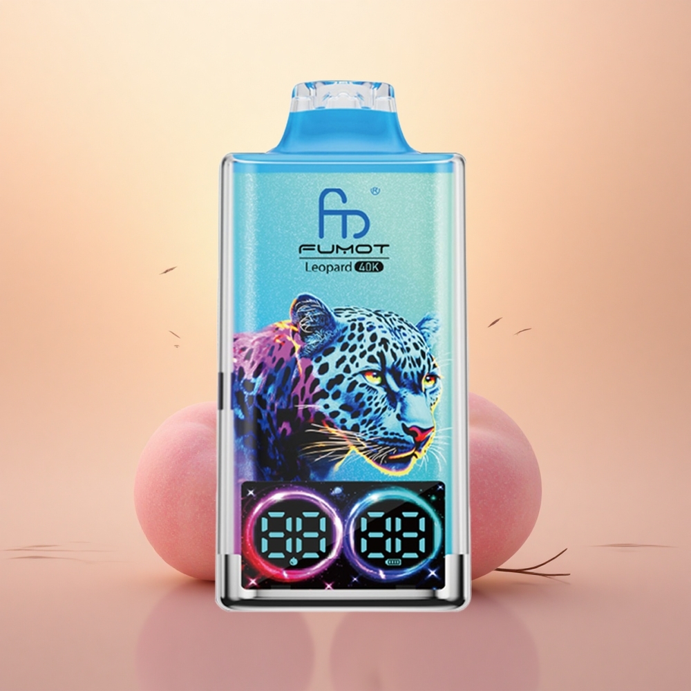 Fumot Leopard 40K Puffs Peach Berry Dual Mesh 5% Nicotine