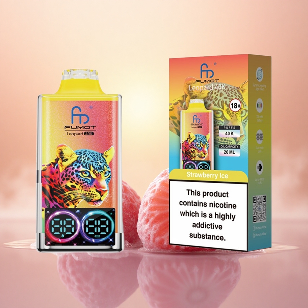 Fumot Leopard 40K Puffs Strawberry Ice 5% Dual Mesh Type-C