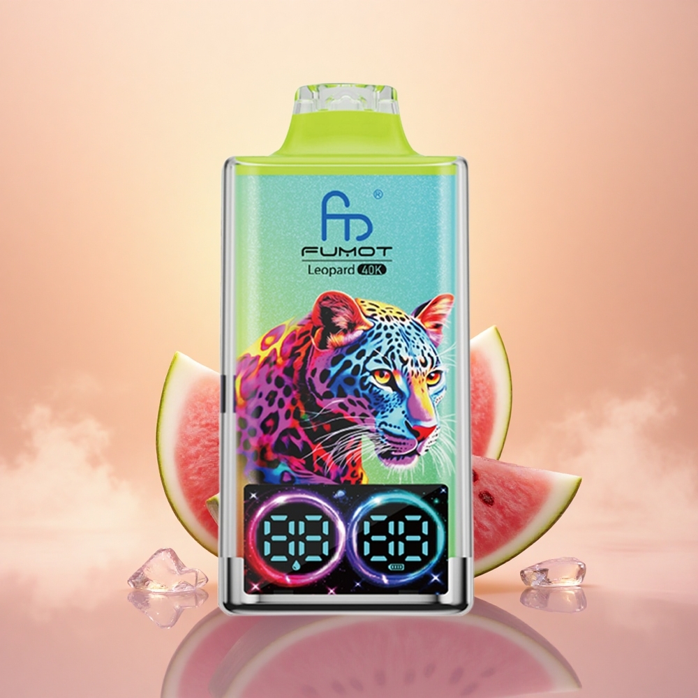 Fumot Leopard 40K Puffs Watermelon Ice Dual Mesh 5%