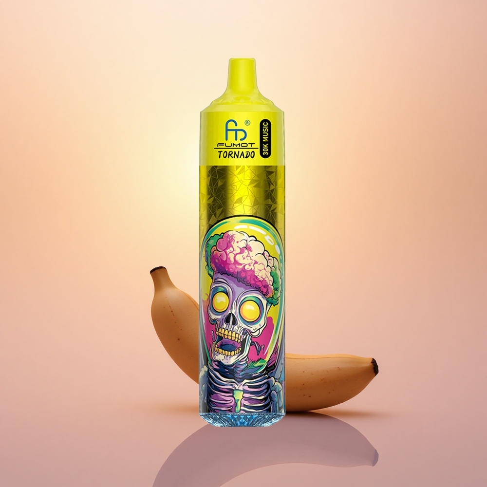 Fumot Randm Tornado 30000 Puffs Banana Strawberry 30mL Mesh Rechargeable
