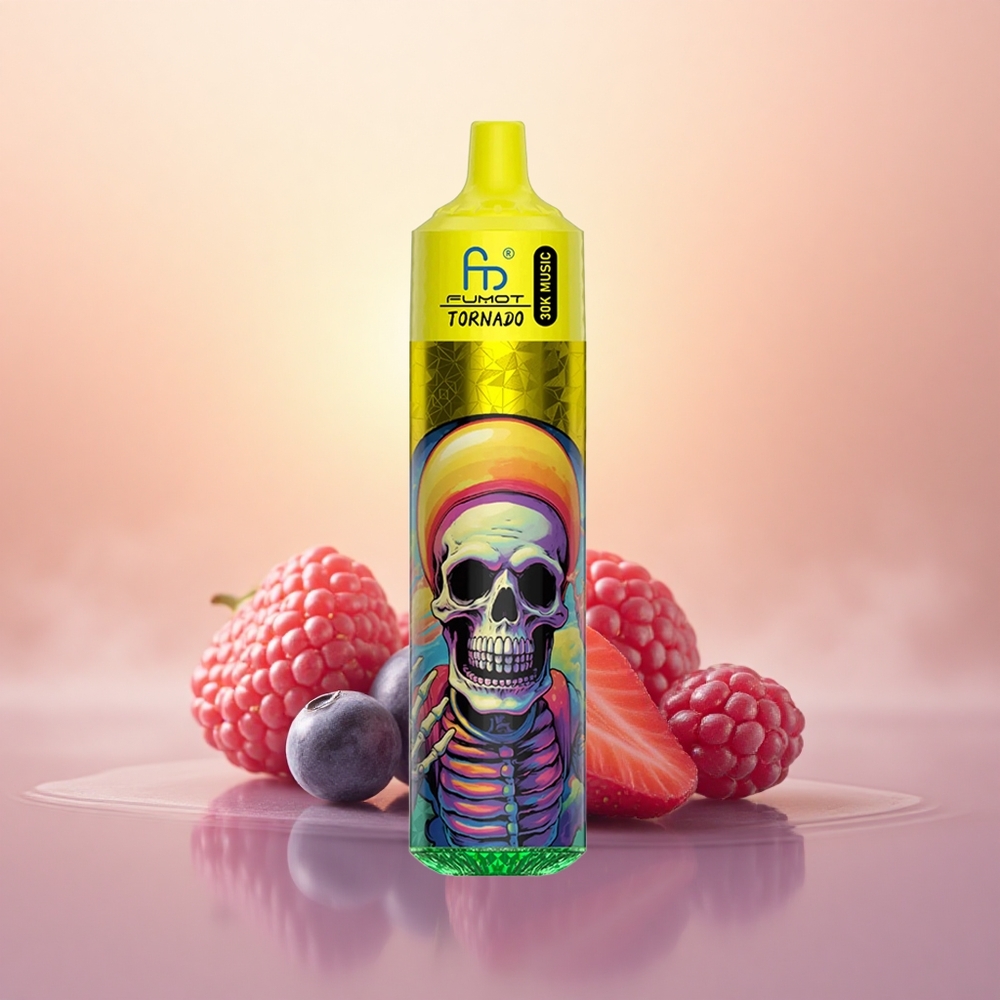 Fumot Randm Tornado 30000 Puffs Strawberry Blueberry Raspberry Mesh LED 30mL