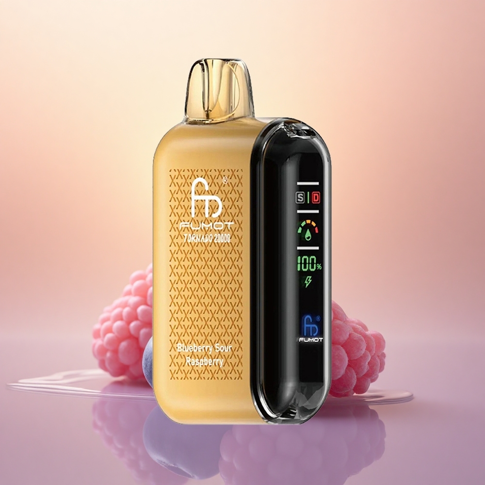 Fumot Tornado 20000 Puffs Blueberry Sour Raspberry Dual Mesh Airflow Control