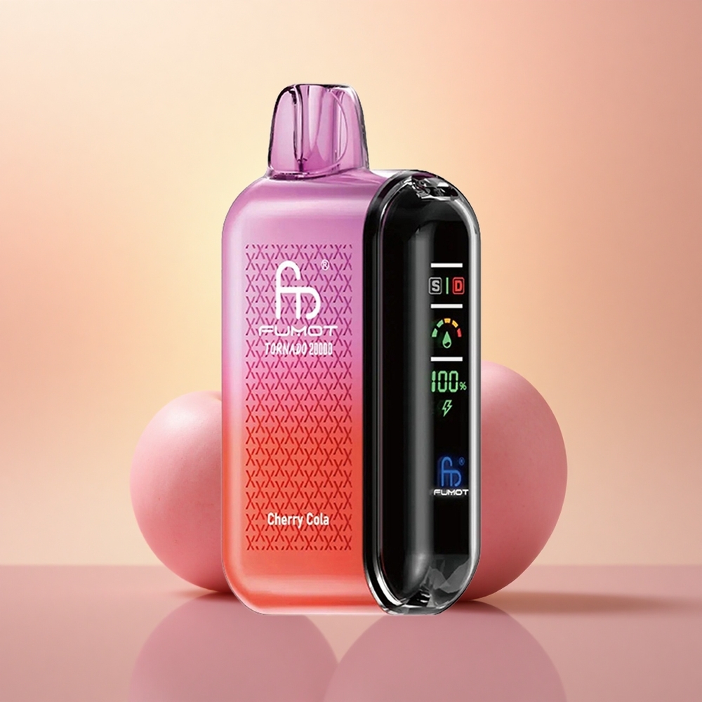 Fumot Tornado 20000 Puffs Cherry Cola Dual Mesh Smart Display