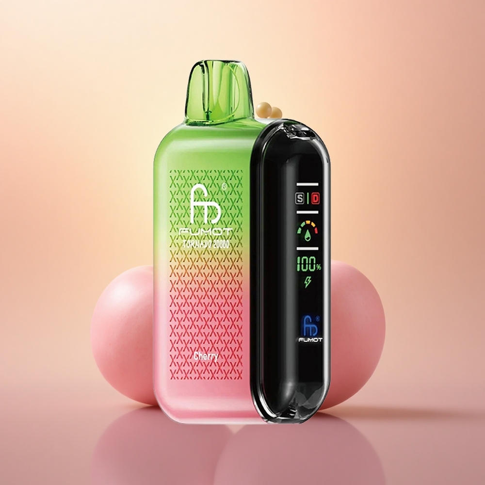 Fumot Tornado 20000 Puffs Cherry Dual Mesh Smart Display