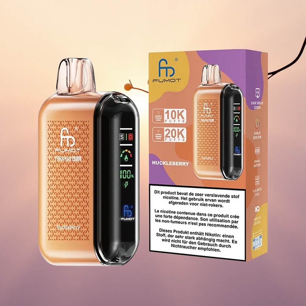 Fumot Tornado 20000 Puffs Huckleberry Dual Mesh Airflow
