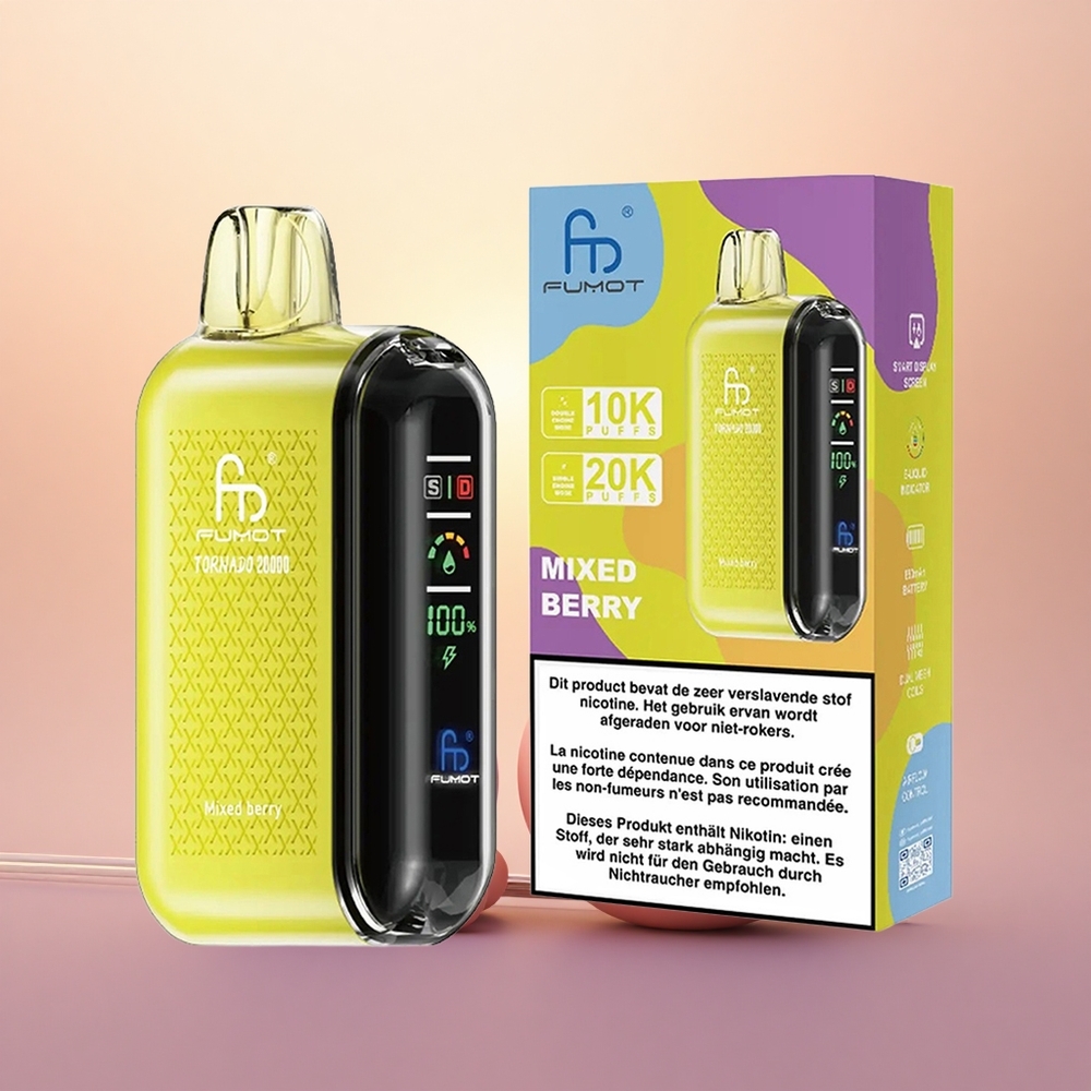Fumot Tornado 20000 Puffs Mixed Berry Dual Mesh Airflow
