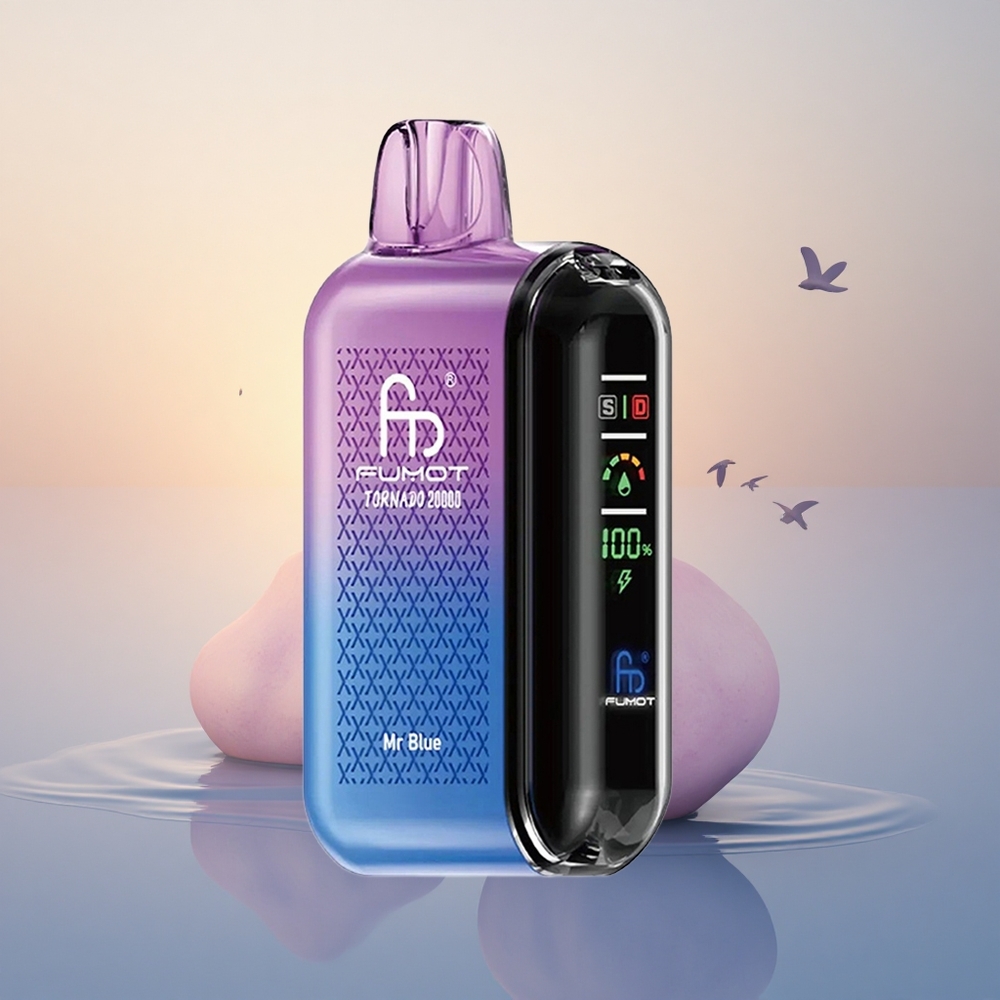 Fumot Tornado 20000 Puffs Mr Blue Dual Mesh Smart Display