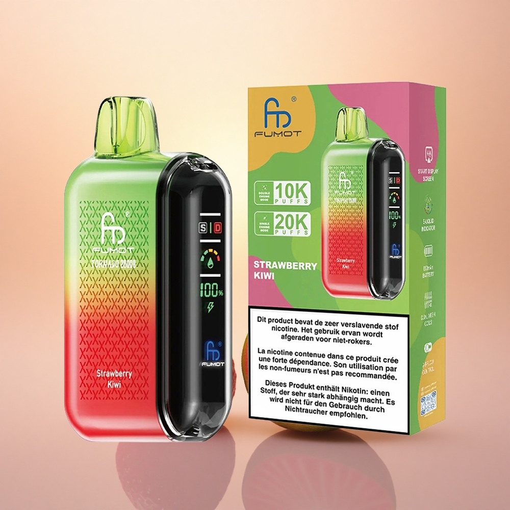 Fumot Tornado 20000 Puffs Strawberry Kiwi Dual Mesh Airflow