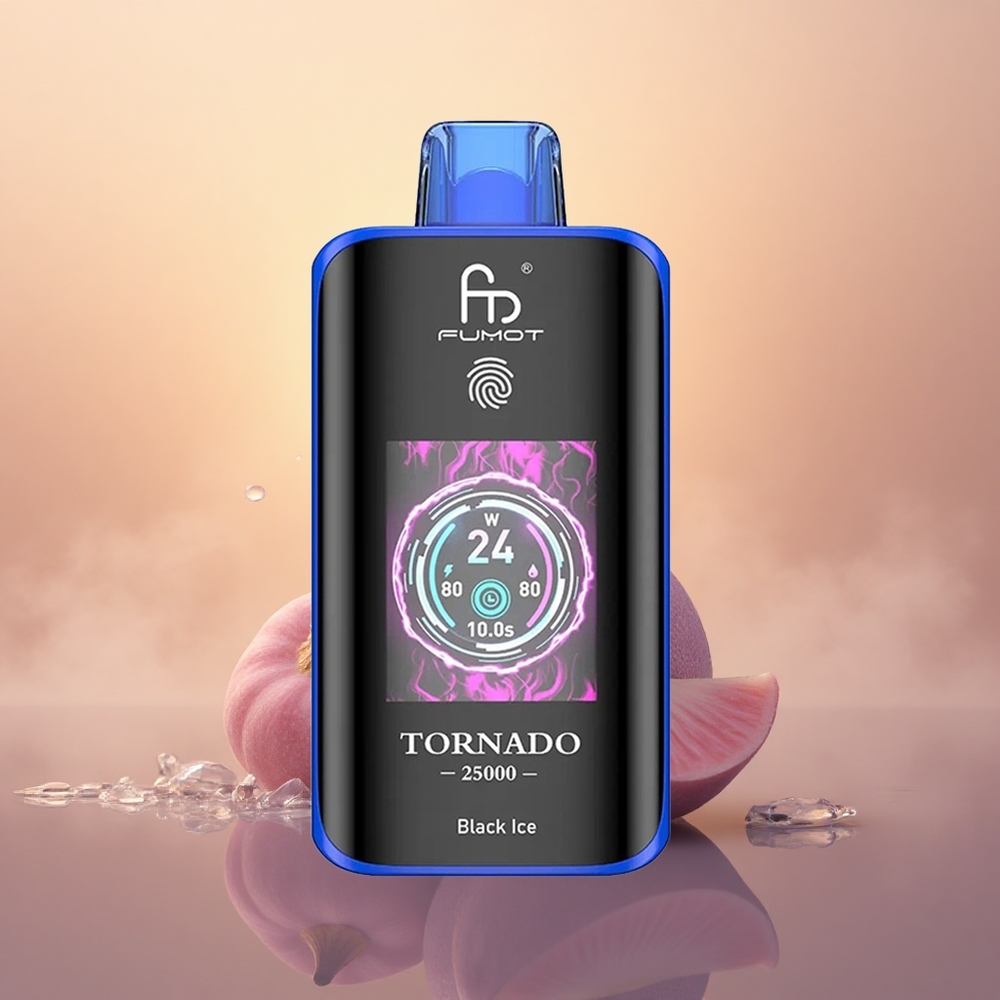 Fumot Tornado 25000 Puffs Black Ice 700mAh Type-C HD