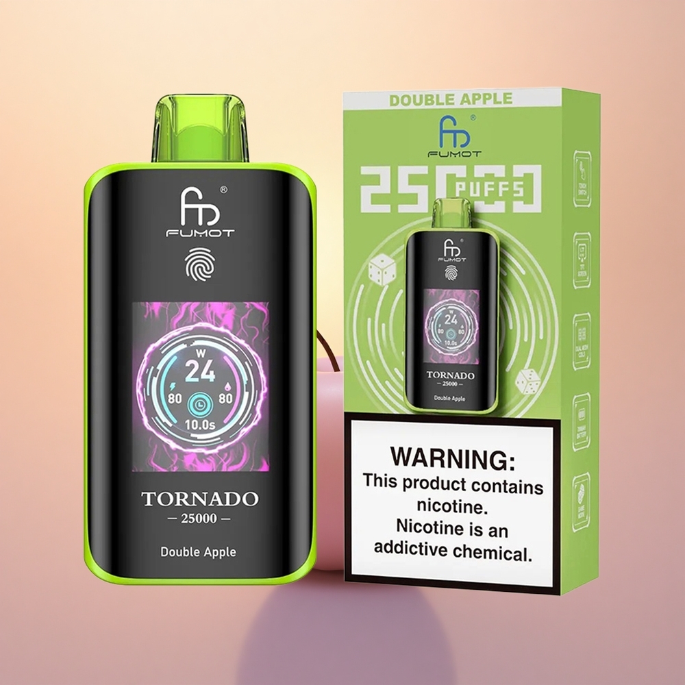 Fumot Tornado 25000 Puffs Double Apple HD Screen 700mAh 20ml