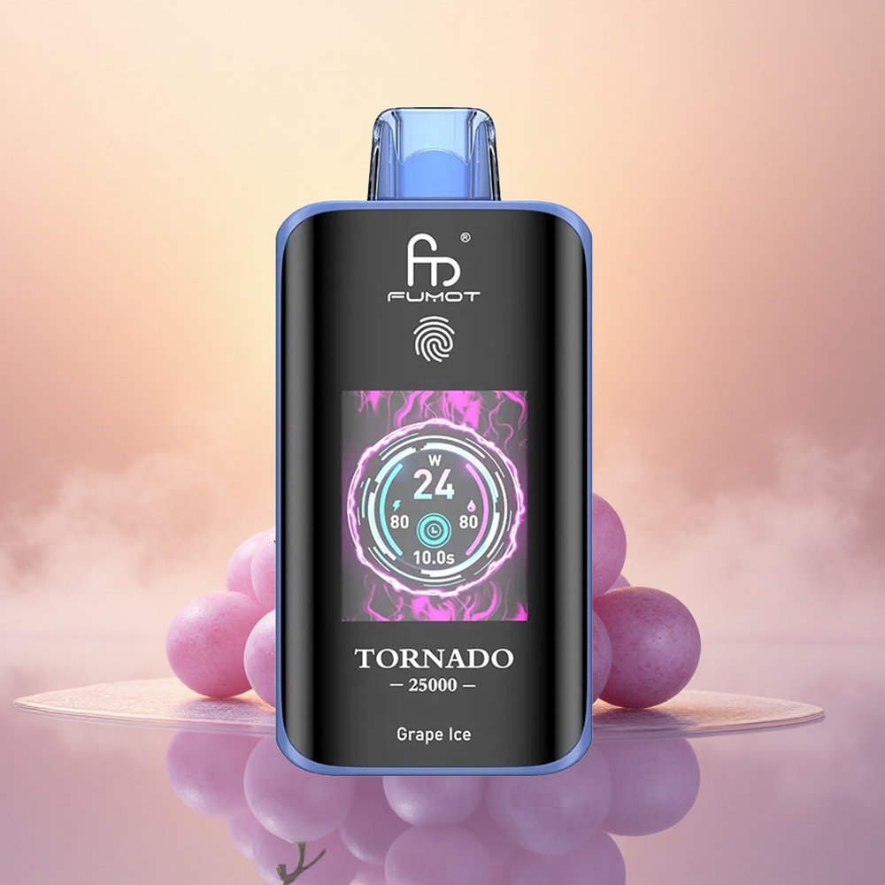 Fumot Tornado 25000 Puffs Grape Ice HD with 20ml & Type-C