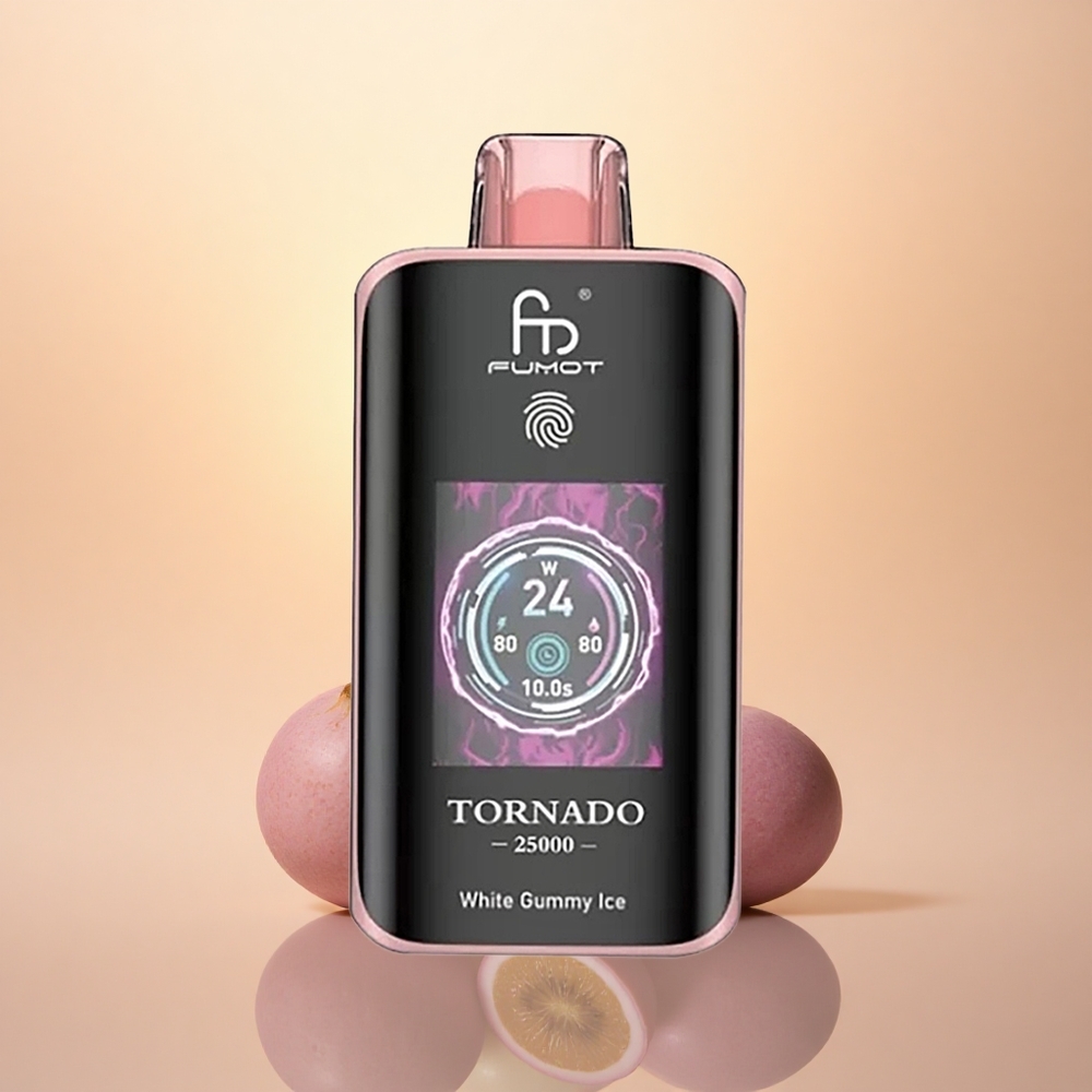 Fumot Tornado 25000 Puffs Kiwi Passion Fruit Guava HD 700mAh Type-C