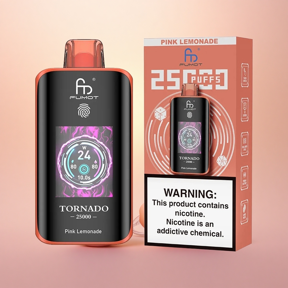Fumot Tornado 25000 Puffs Lemonade HD Rechargeable 20ml