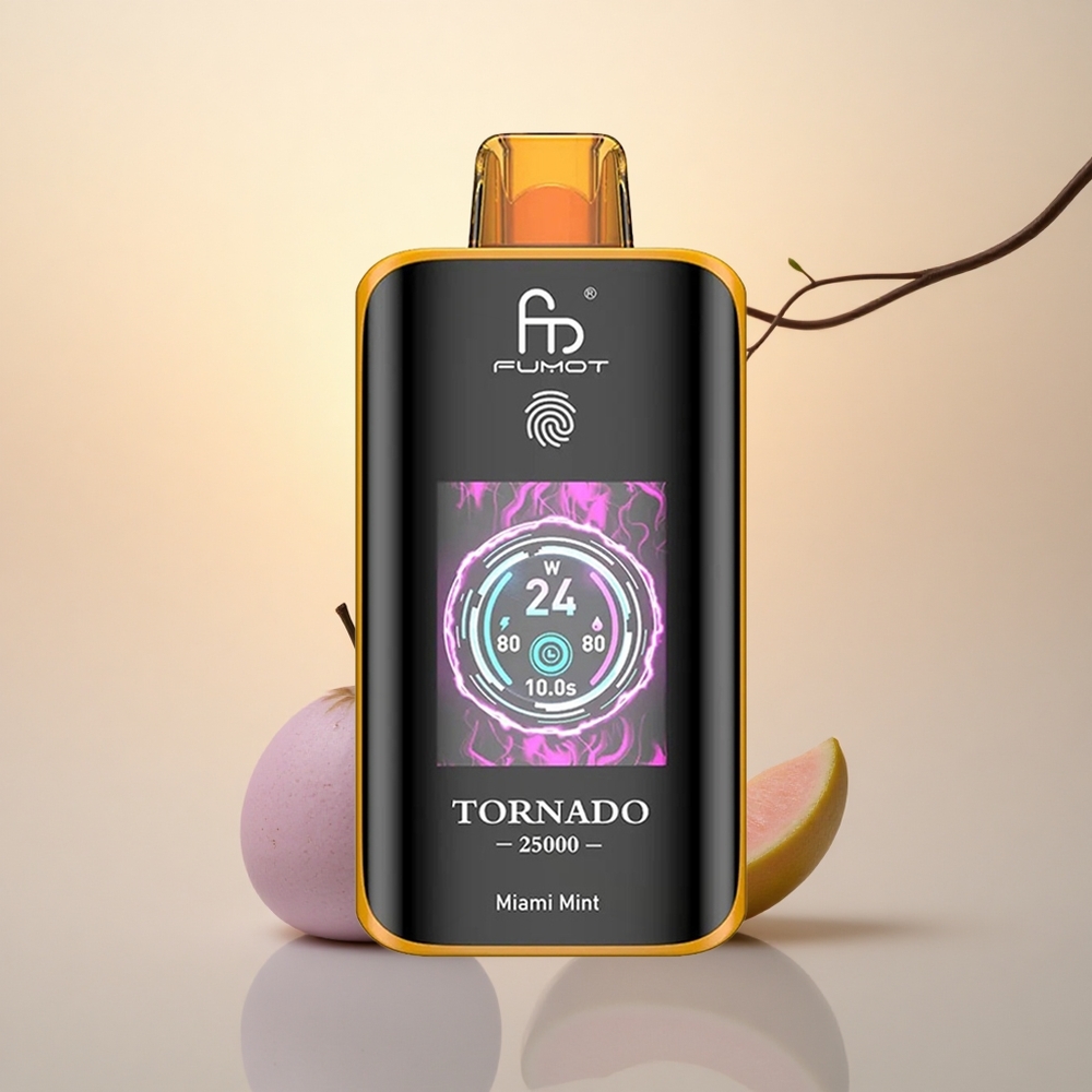 Fumot Tornado 25000 Puffs Miami Mint HD Screen 20ml Type-C