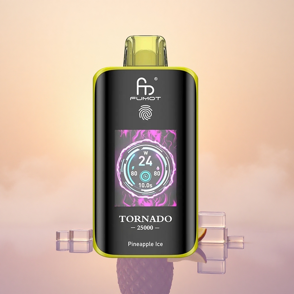 Fumot Tornado 25000 Puffs Pineapple Ice HD Rechargeable