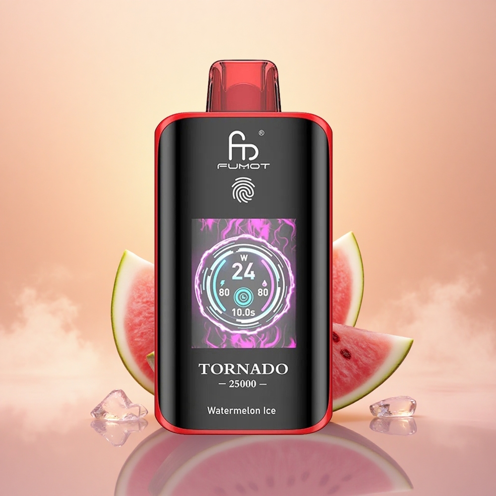 Fumot Tornado 25000 Puffs Watermelon Ice HD Rechargeable