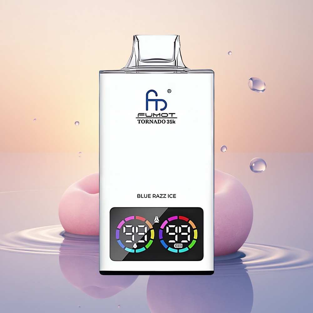 Fumot Tornado 35000 Puffs Blue Razz Ice Dual Mesh RGB