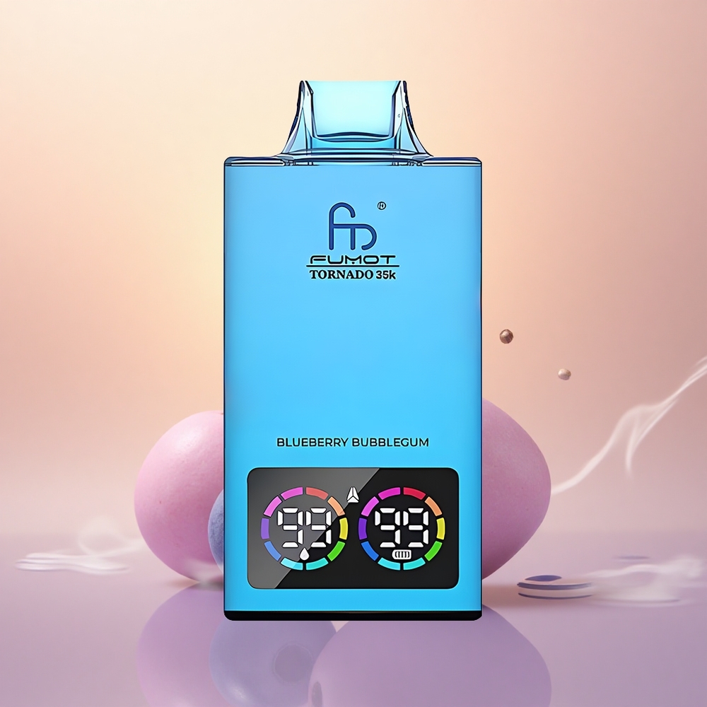 Fumot Tornado 35000 Puffs Blueberry Bubblegum Dual Mesh RGB