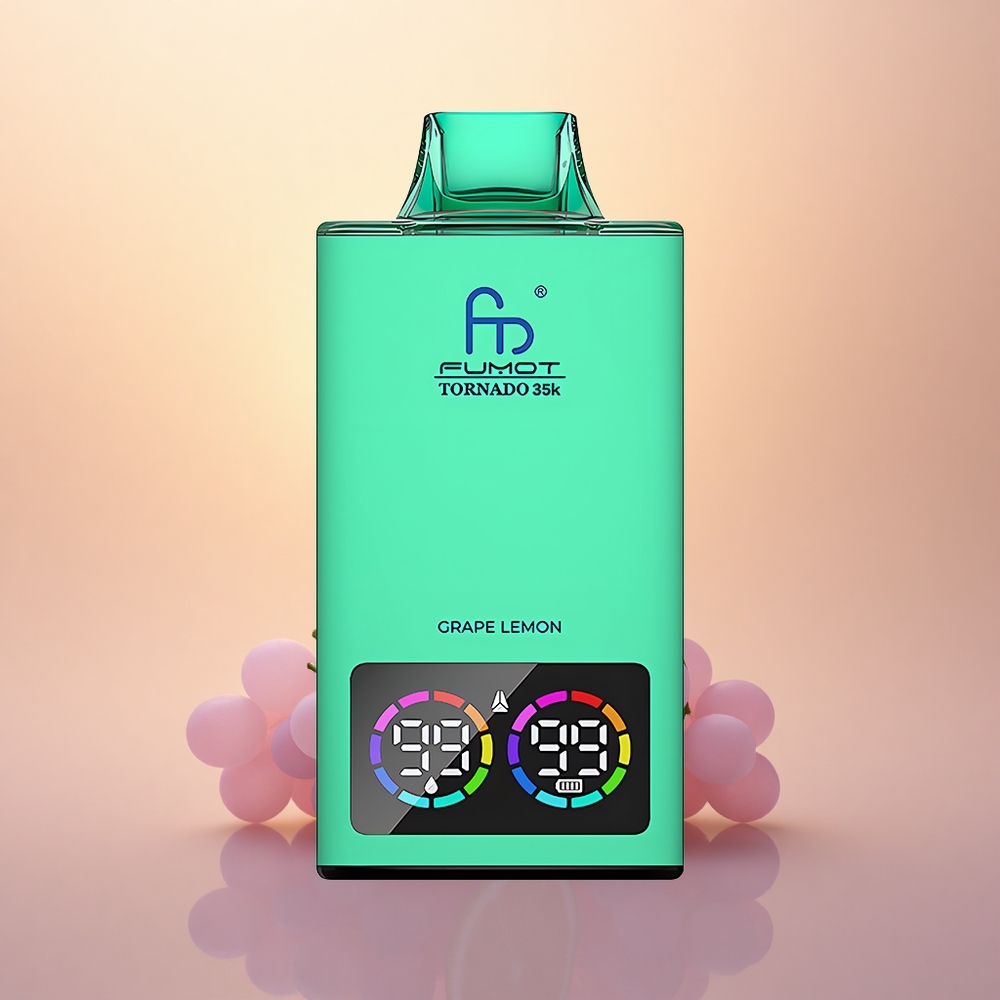 Fumot Tornado 35000 Puffs Grape Lemon Dual Mesh USB-C