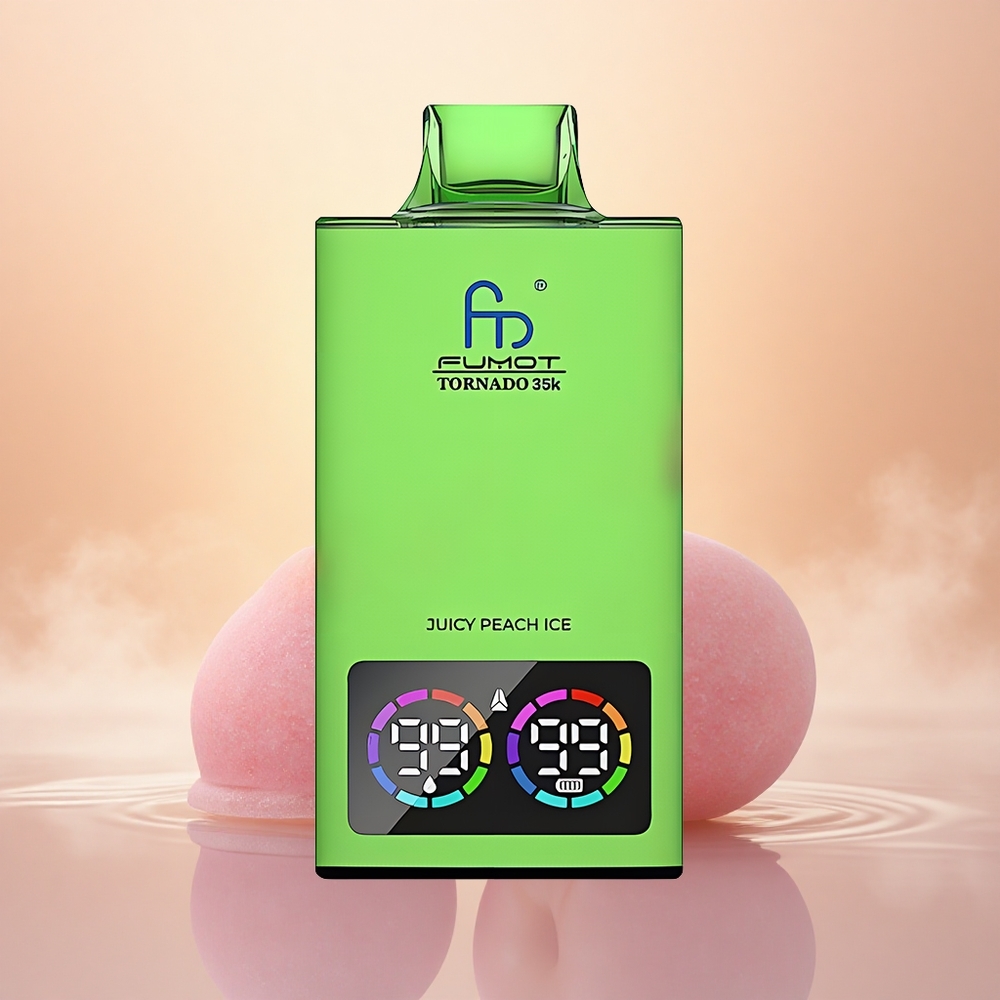 Fumot Tornado 35000 Puffs Juicy Peach Ice Dual Mesh RGB