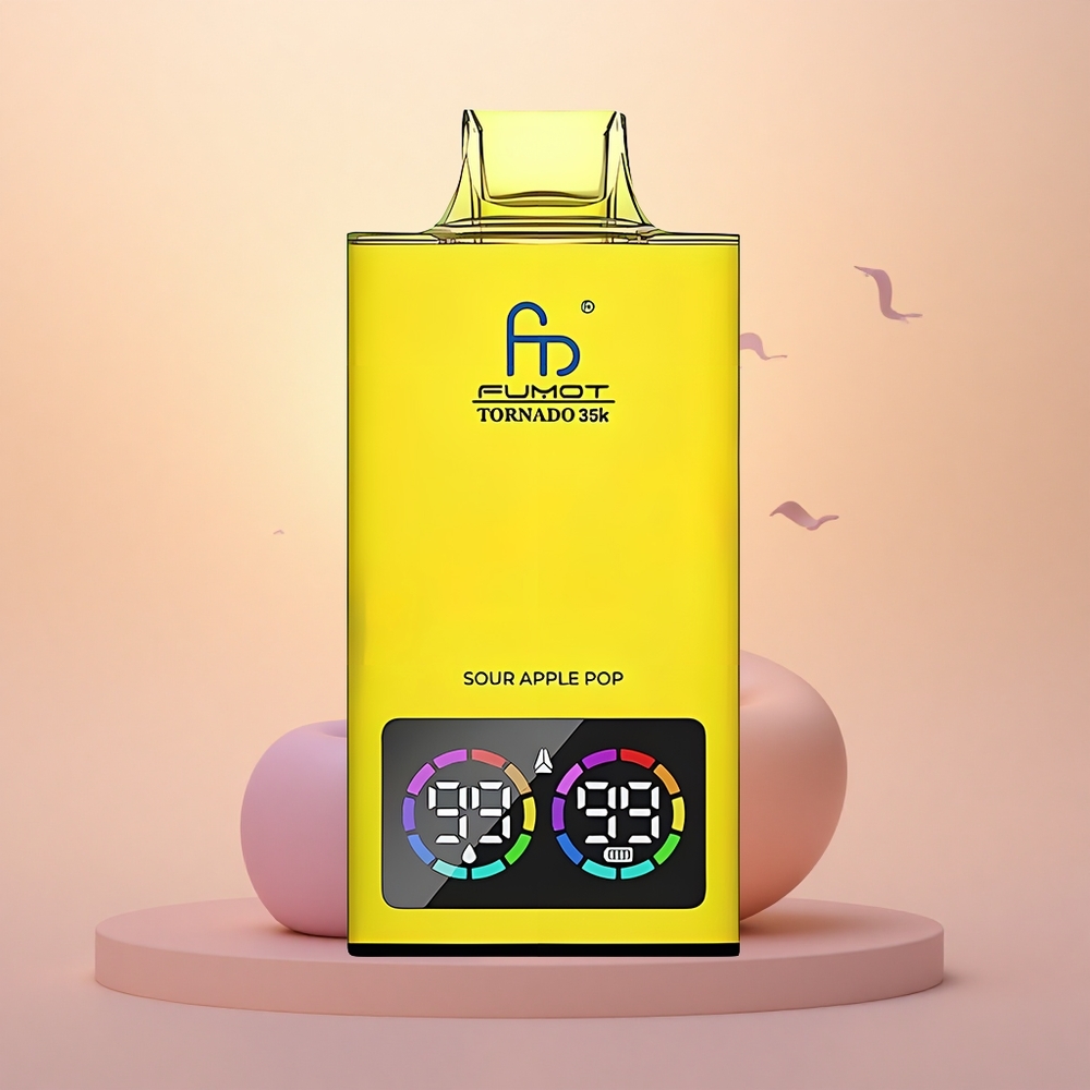 Fumot Tornado 35000 Puffs Sour Apple Pop Dual Mesh RGB