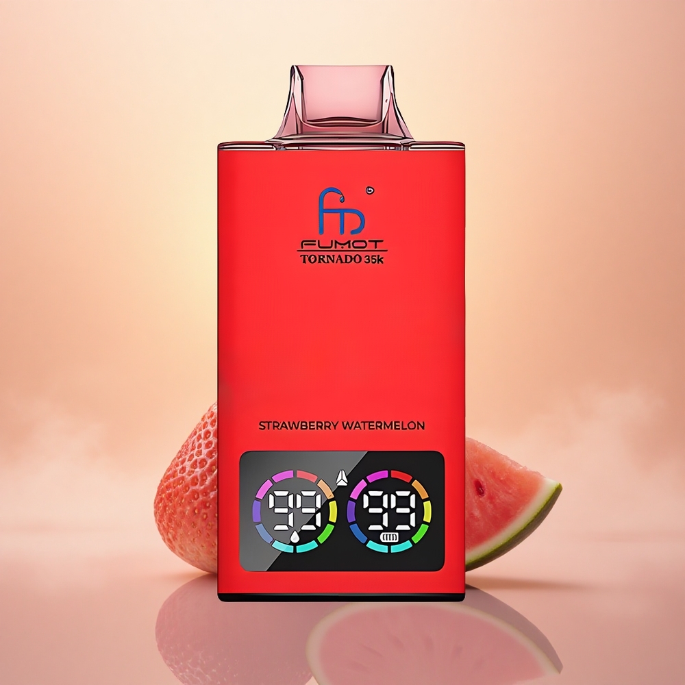 Fumot Tornado 35000 Puffs Strawberry Watermelon Dual Mesh RGB