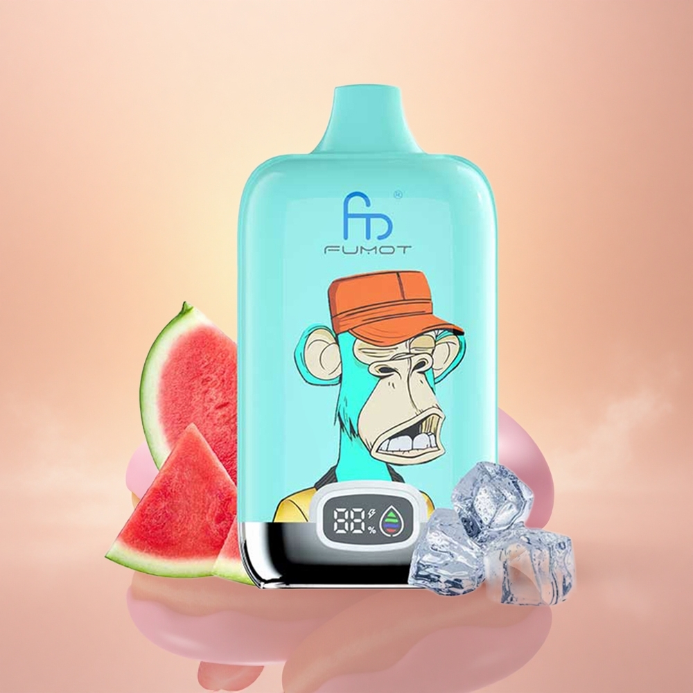 Fumot Tornado Digital Box 12000 Puffs Strawberry Donut Mesh 20ml Type-C