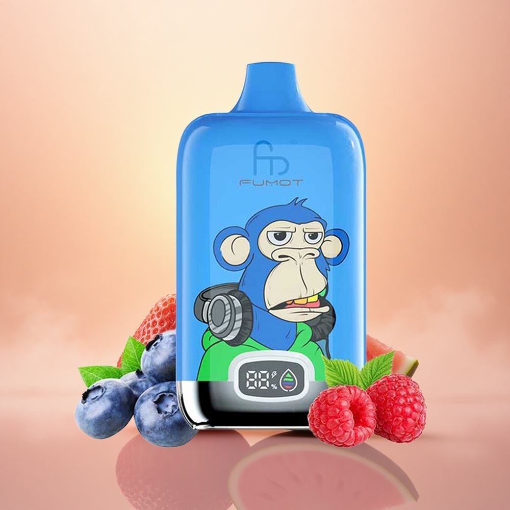 Fumot Tornado Digital Box 12000 Puffs Strawberry Watermelon Mesh Lightweight